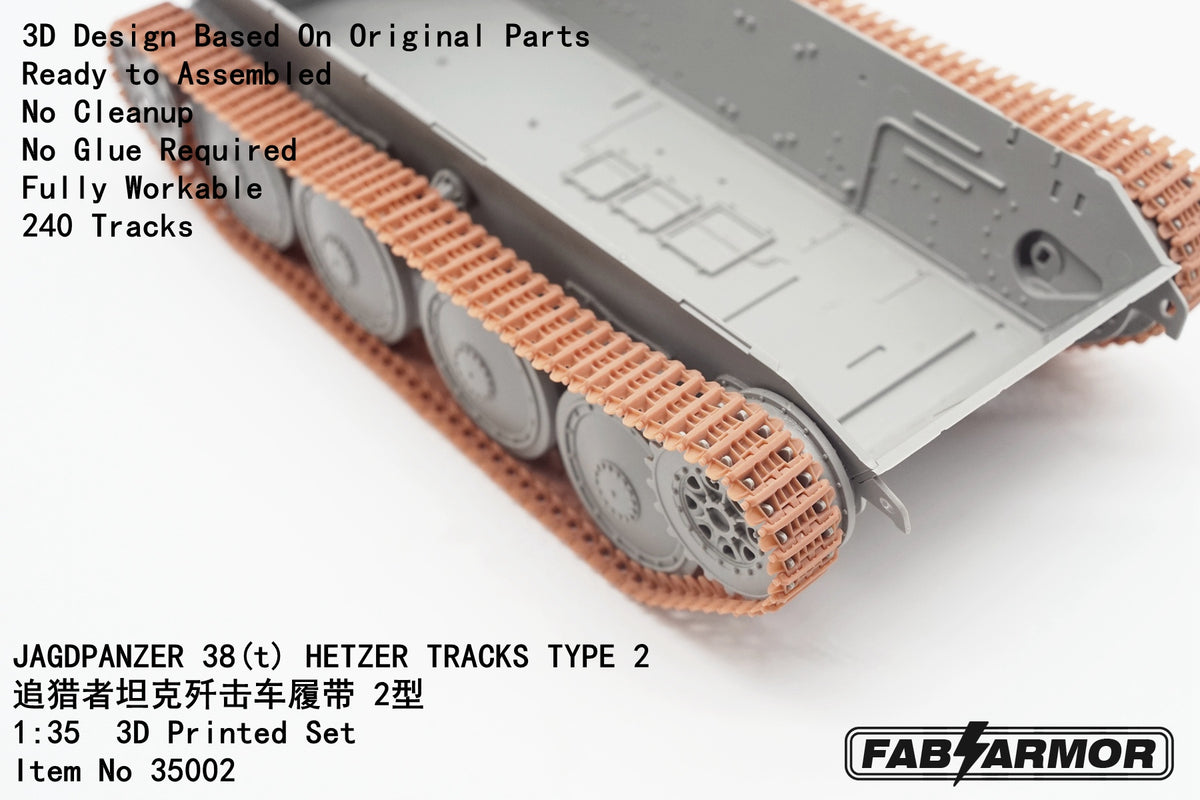 FabScale Studio 35002 1:35 JAGDPANZER  38(t) 'HETZER' TRACKS TYPE 2