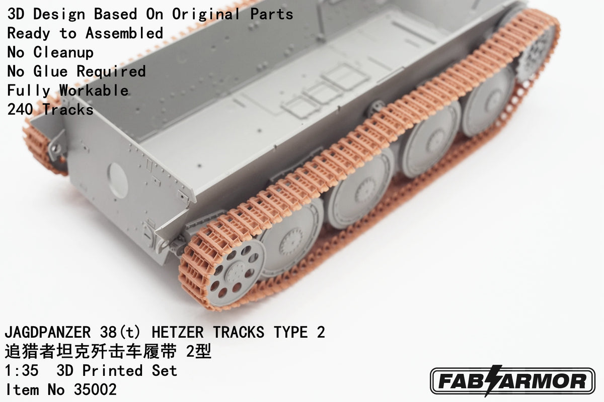 FabScale Studio 35002 1:35 JAGDPANZER  38(t) 'HETZER' TRACKS TYPE 2