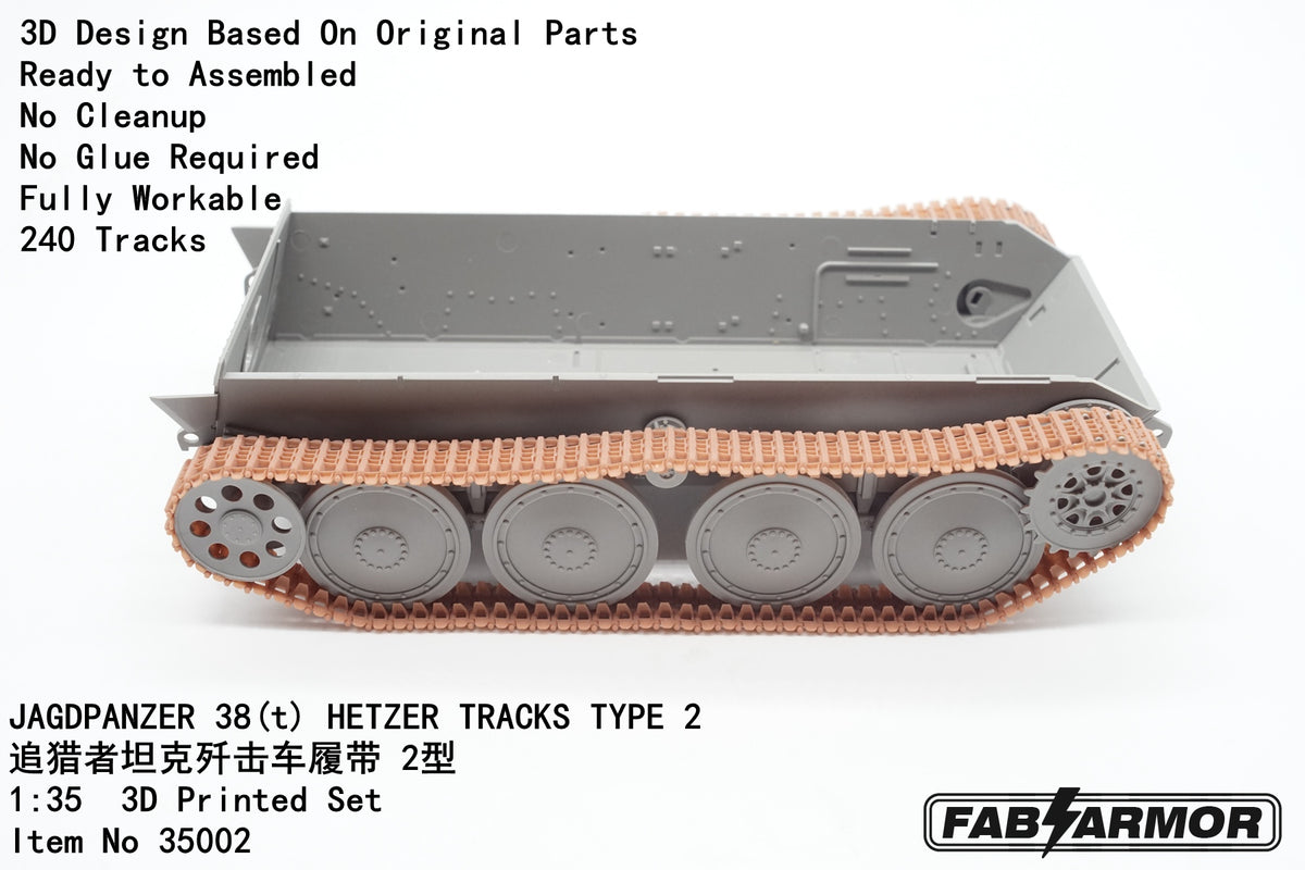 FabScale Studio 35002 1:35 JAGDPANZER  38(t) 'HETZER' TRACKS TYPE 2