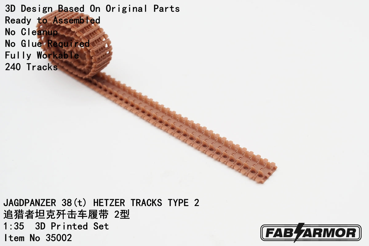 FabScale Studio 35002 1:35 JAGDPANZER  38(t) 'HETZER' TRACKS TYPE 2