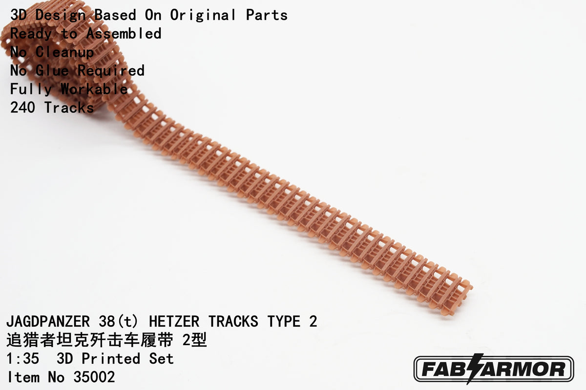FabScale Studio 35002 1:35 JAGDPANZER  38(t) 'HETZER' TRACKS TYPE 2