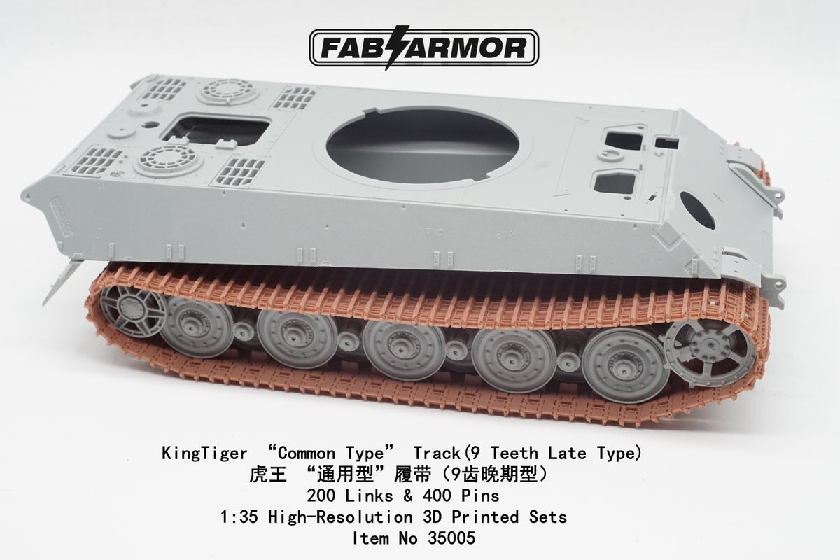 FabScale Studio 35005 1:35 Pz.Kpfw.VI King Tiger Common Type Track(9 Teeth Late Type)