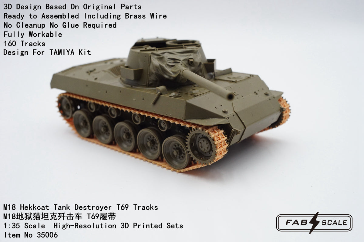 FabScale Studio 35006 1:35 M18 Hellcat Tank Destroyer T69 Tracks