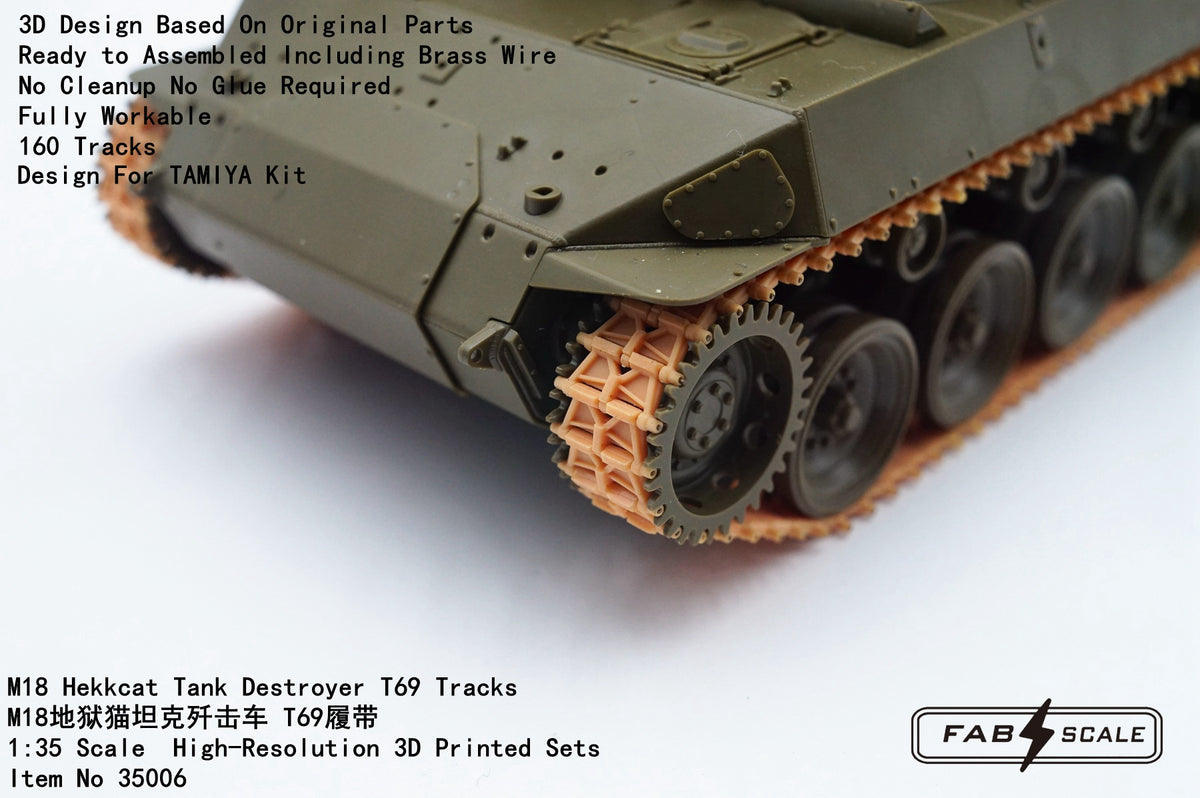 FabScale Studio 35006 1:35 M18 Hellcat Tank Destroyer T69 Tracks