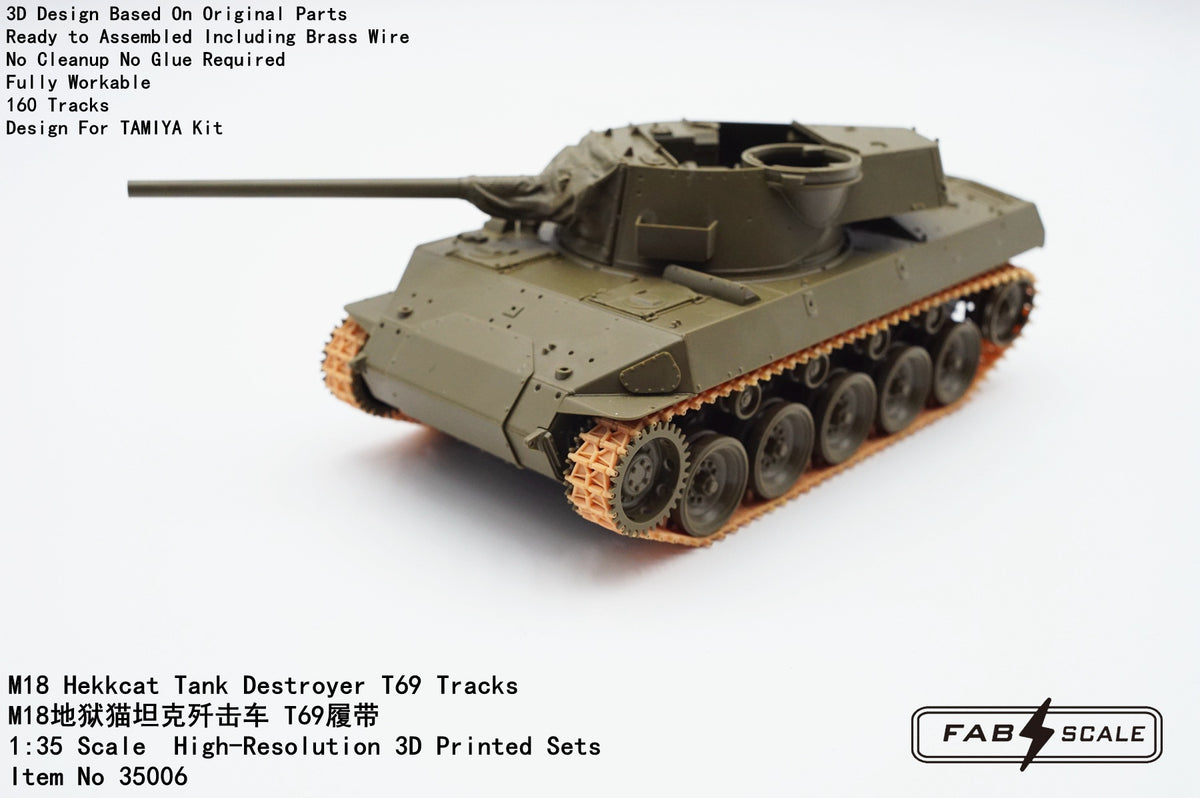FabScale Studio 35006 1:35 M18 Hellcat Tank Destroyer T69 Tracks