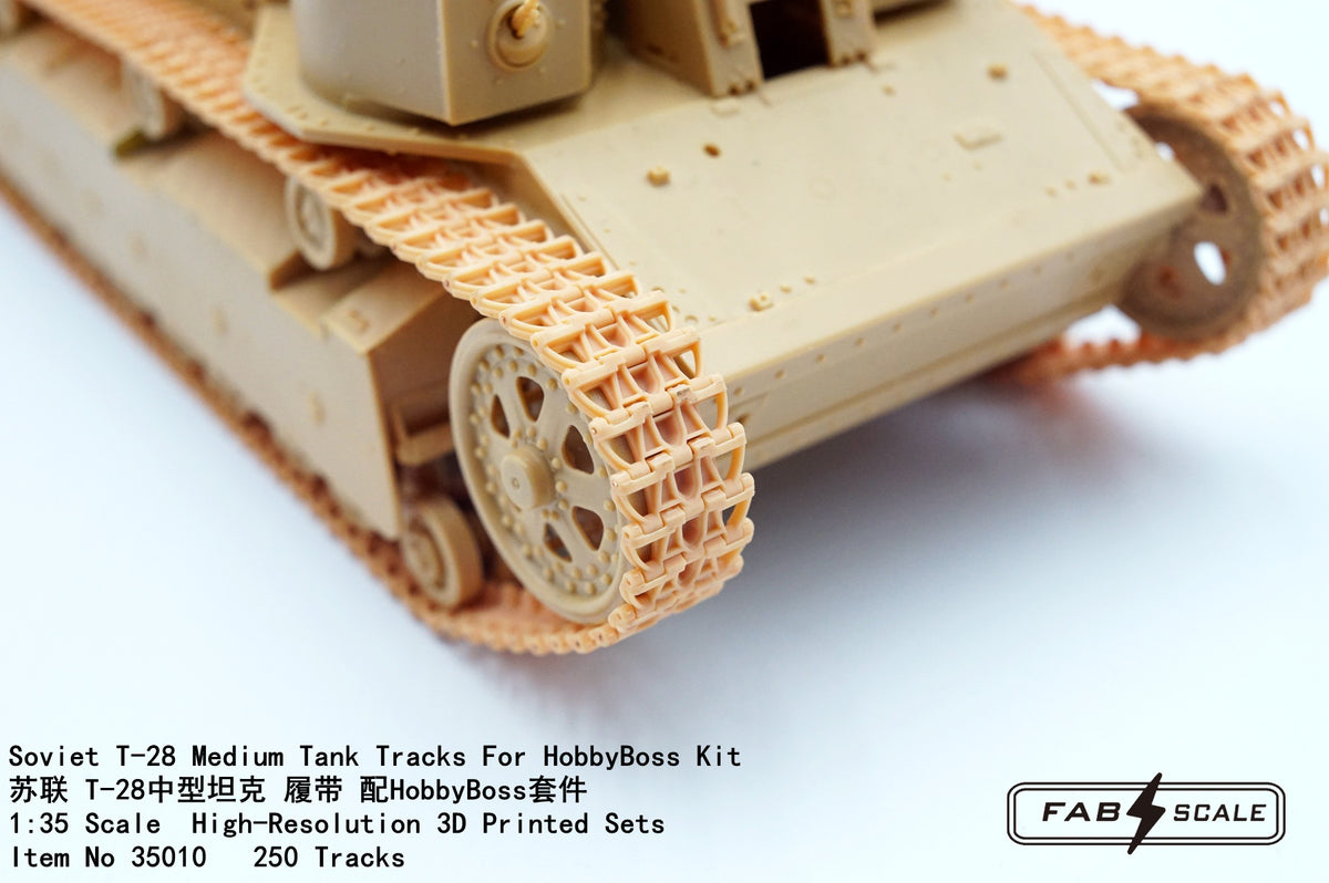 FabScale Studio FA35010 1:35 Soviet T-28 Medium Tank Tracks