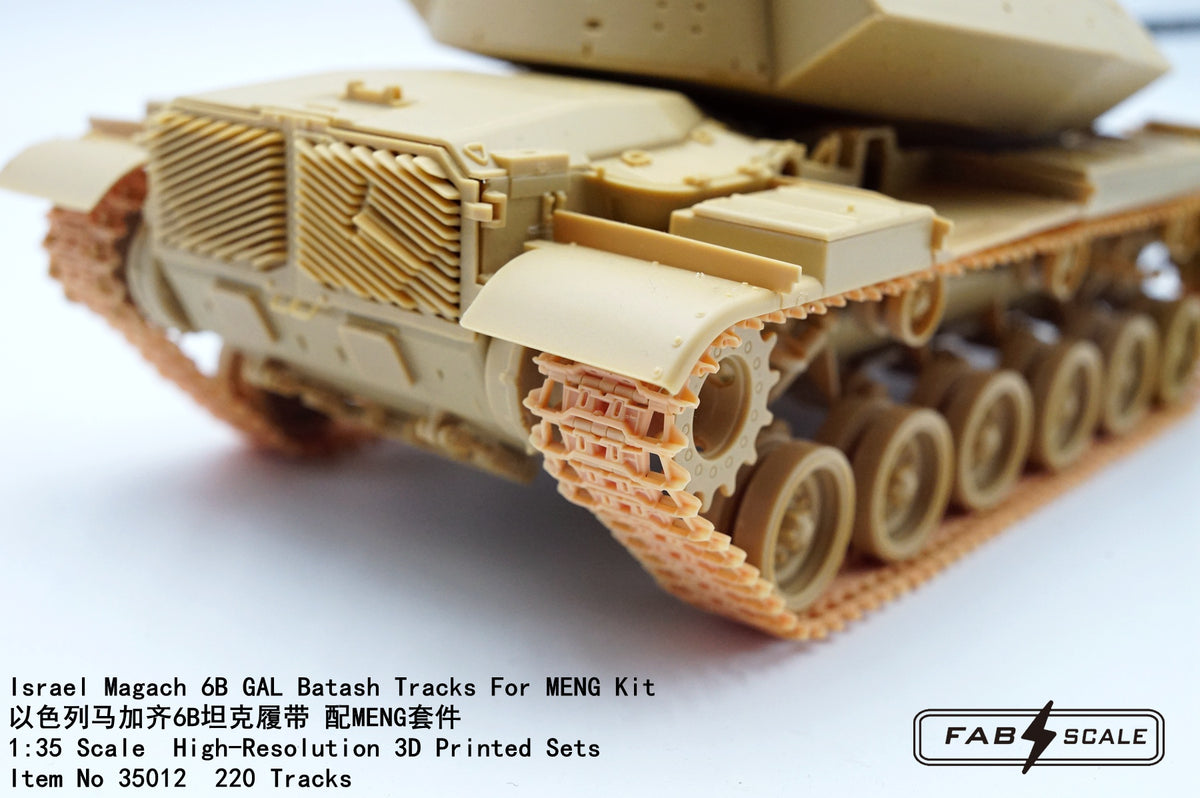 FabScale Studio FA35012 1:35 Magach 6B GAL BATASH Israeli MBT Tracks