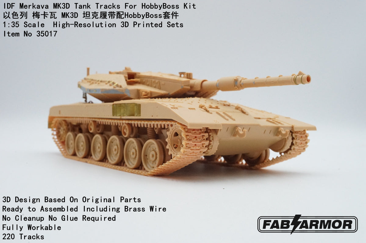 FabScale Studio FA35017 1:35 Merkava Mk.IIID IDF Tank Tracks