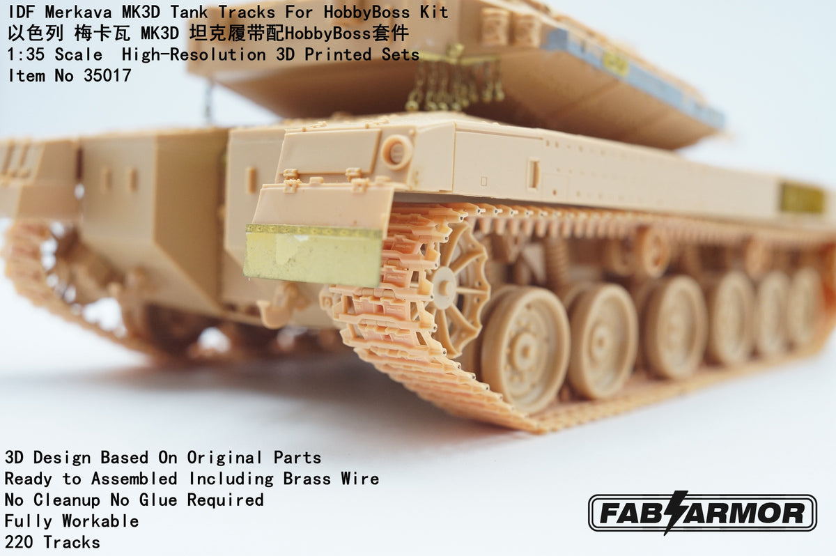 FabScale Studio FA35017 1:35 Merkava Mk.IIID IDF Tank Tracks