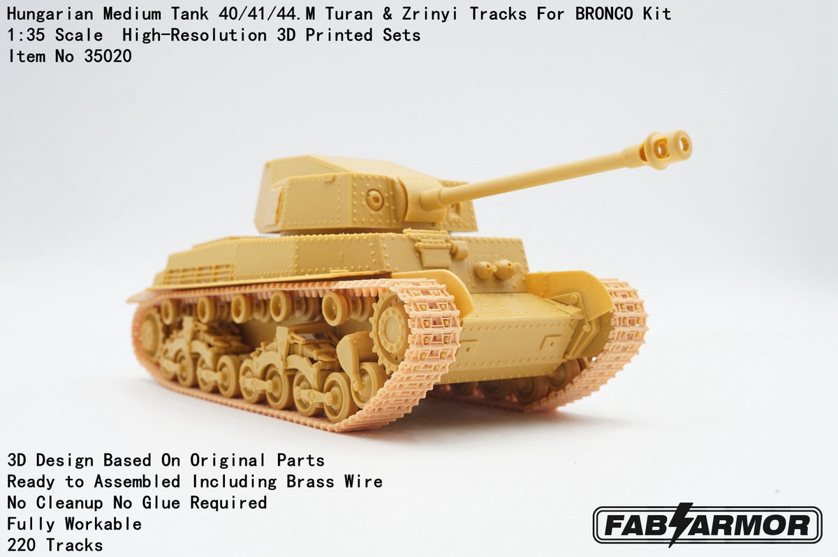 FabScale Studio FA35020 1:35 Hungarian Medium Tank 40/41/43/44.M Turan & Zrinyi Tracks