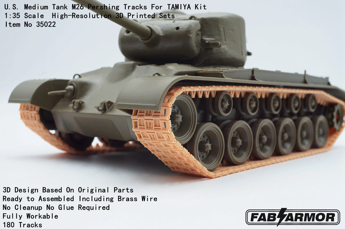 FabScale Studio FA35022 1:35 U.S. Medium Tank M26 Pershing Tracks