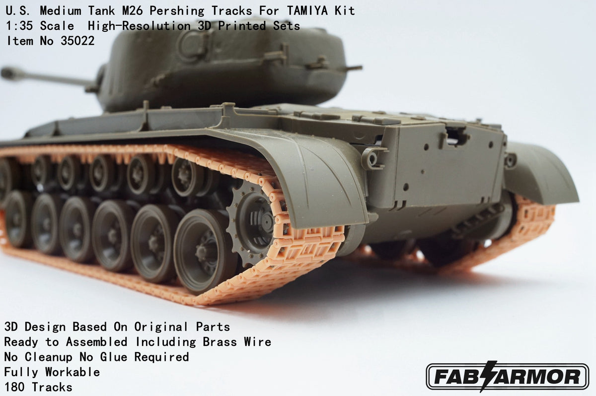 FabScale Studio FA35022 1:35 U.S. Medium Tank M26 Pershing Tracks