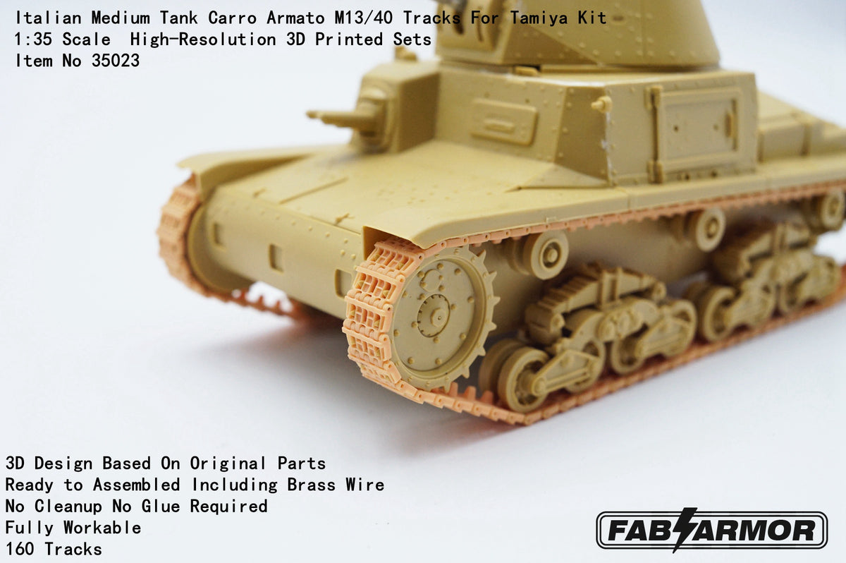 FabScale Studio FA35023 1:35 Italian Medium Tank Carro Armato M13/40 Tracks