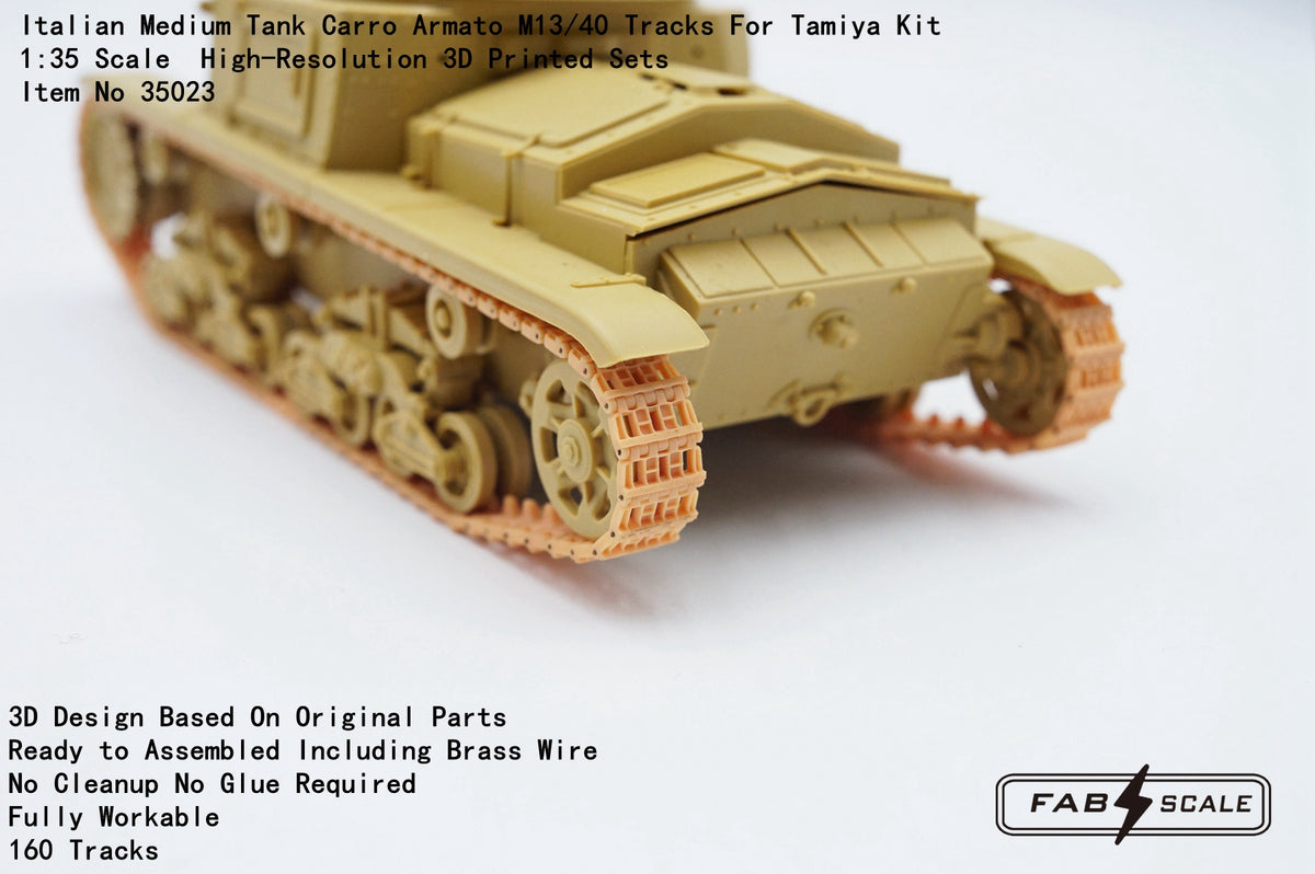 FabScale Studio FA35023 1:35 Italian Medium Tank Carro Armato M13/40 Tracks