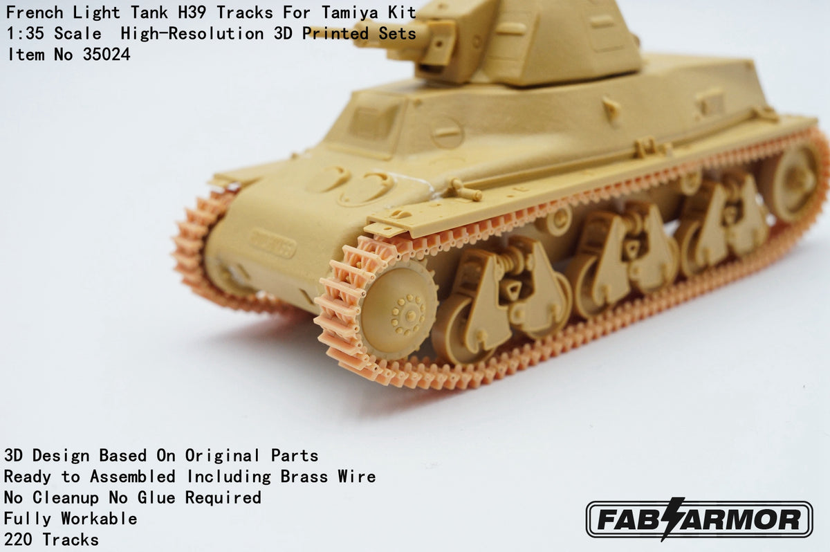 FabScale Studio FA35024 1:35 French Light Tank H39 Tracks