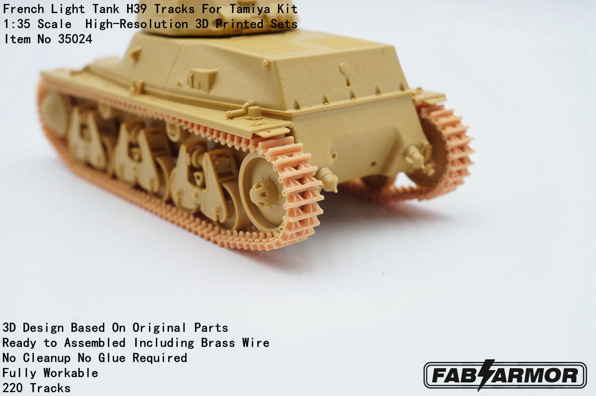 FabScale Studio FA35024 1:35 French Light Tank H39 Tracks
