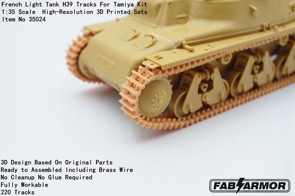 FabScale Studio FA35024 1:35 French Light Tank H39 Tracks