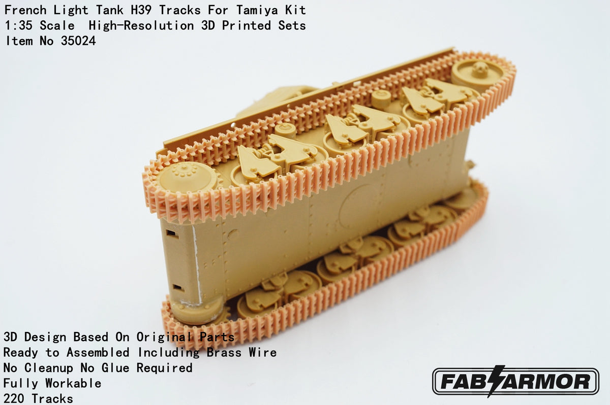 FabScale Studio FA35024 1:35 French Light Tank H39 Tracks