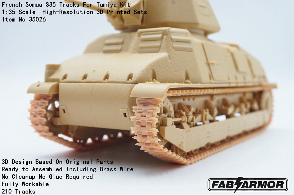 FabScale Studio FA35026 1:35 French Somua S35 Tracks