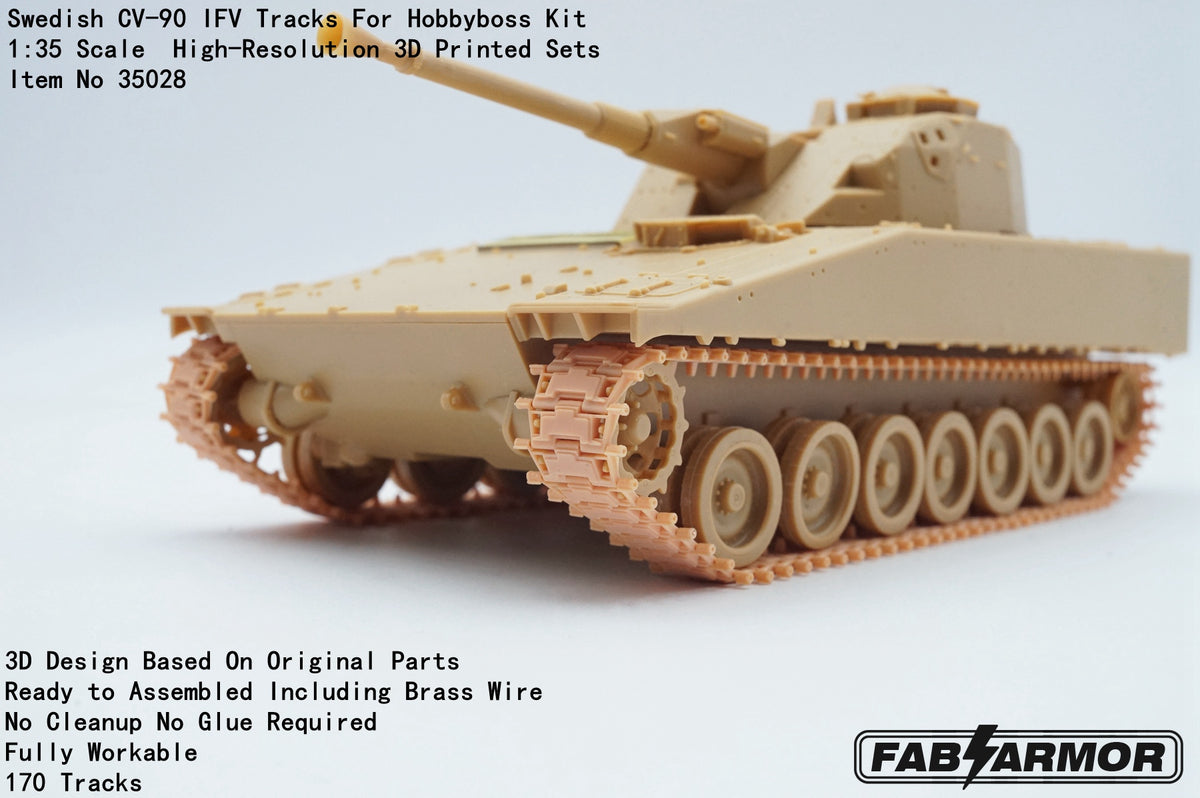 FabScale Studio FA35028 1:35 Swedish CV-90 IFV Tracks