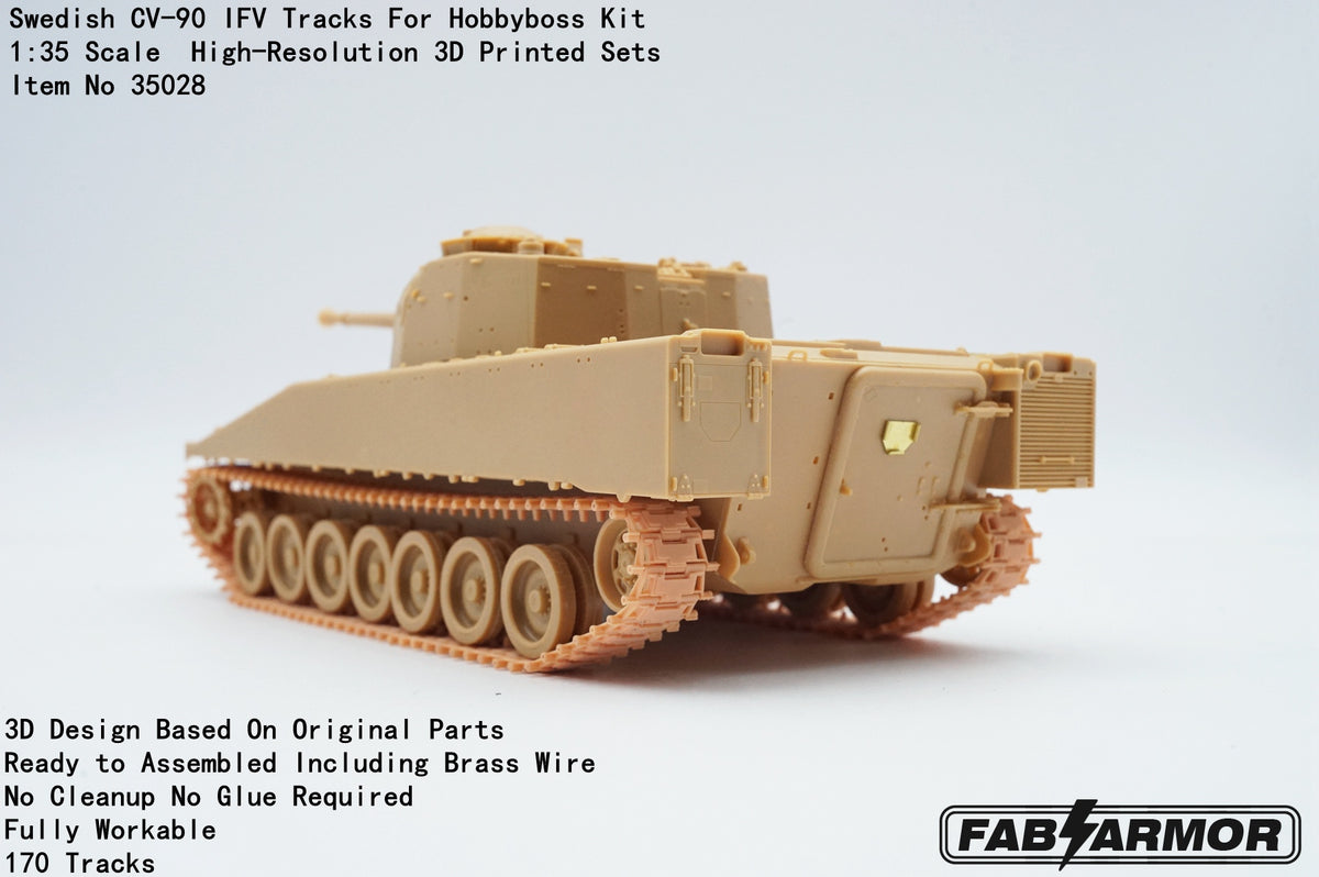 FabScale Studio FA35028 1:35 Swedish CV-90 IFV Tracks