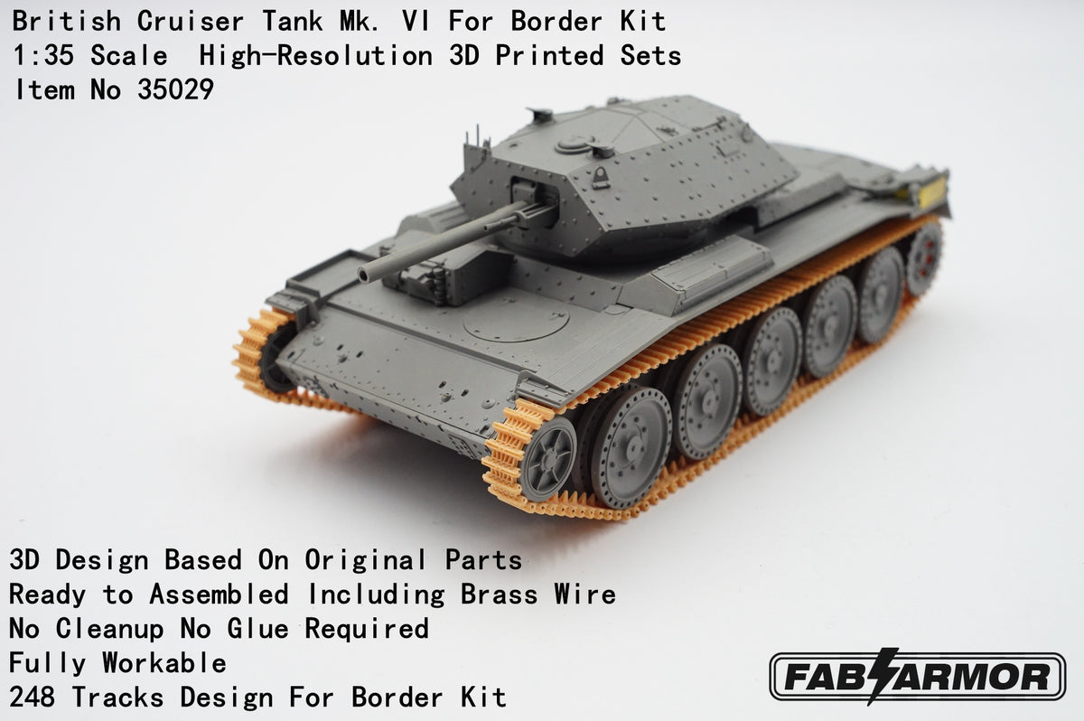 FabScale Studio FA35029 1:35 British Cruiser Tank Mk.VI track set