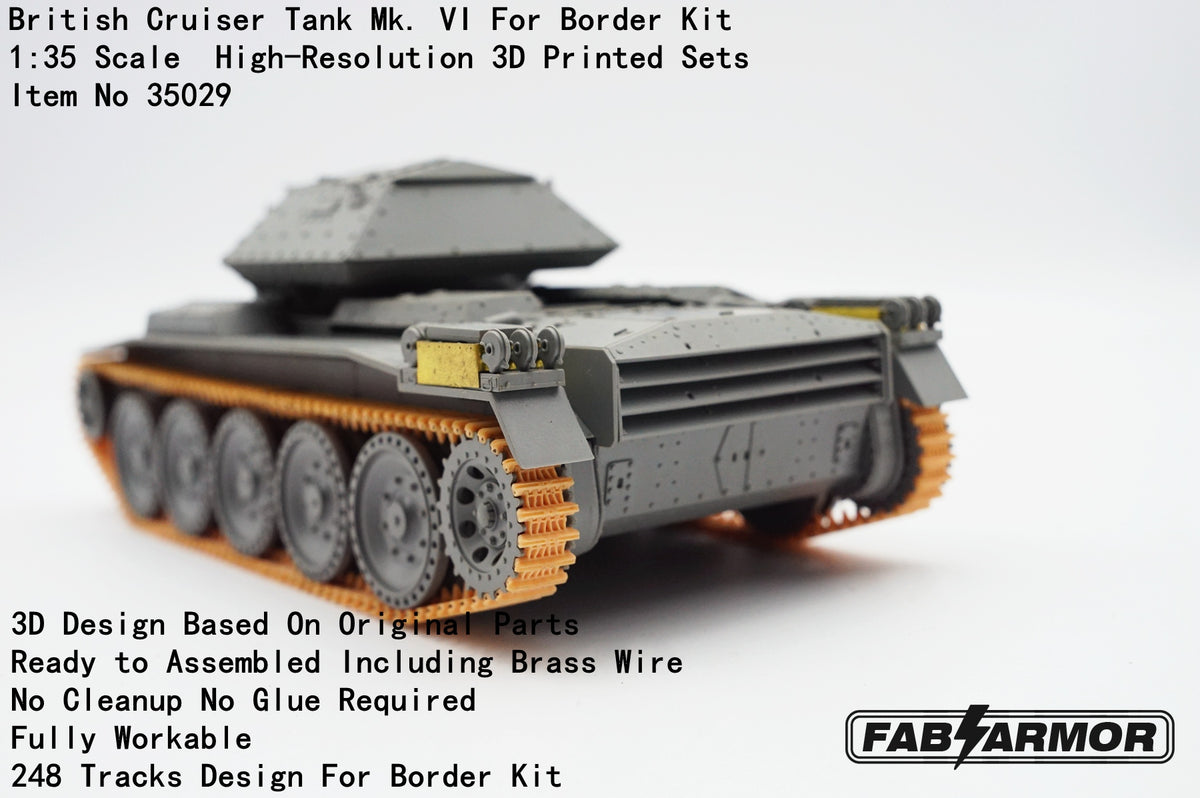 FabScale Studio FA35029 1:35 British Cruiser Tank Mk.VI track set