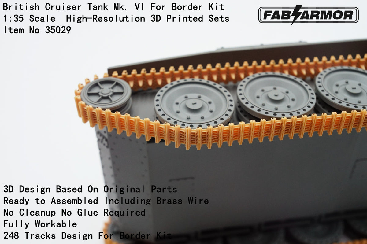 FabScale Studio FA35029 1:35 British Cruiser Tank Mk.VI track set