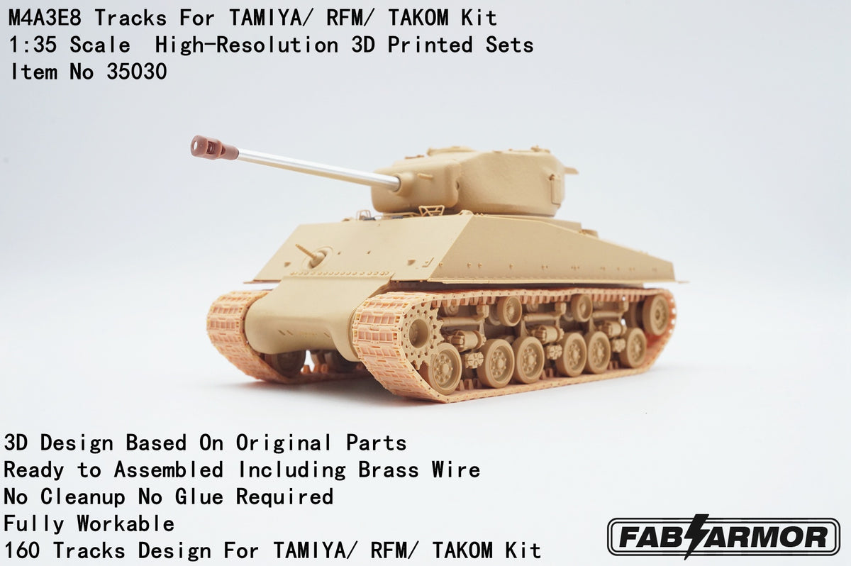 FabScale Studio FA35030 1:35 M4A3E8 Sherman Tracks