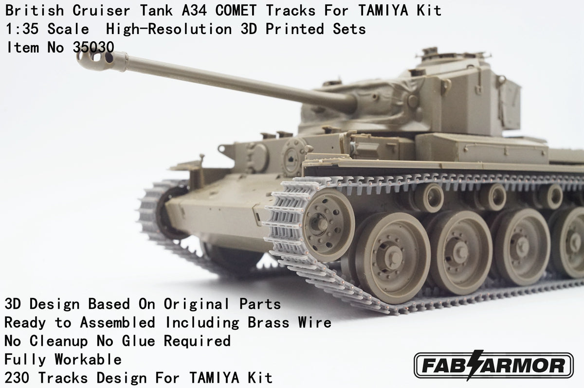 FabScale Studio FA35031 1:35 British Cruiser Tank A34 COMET Tracks