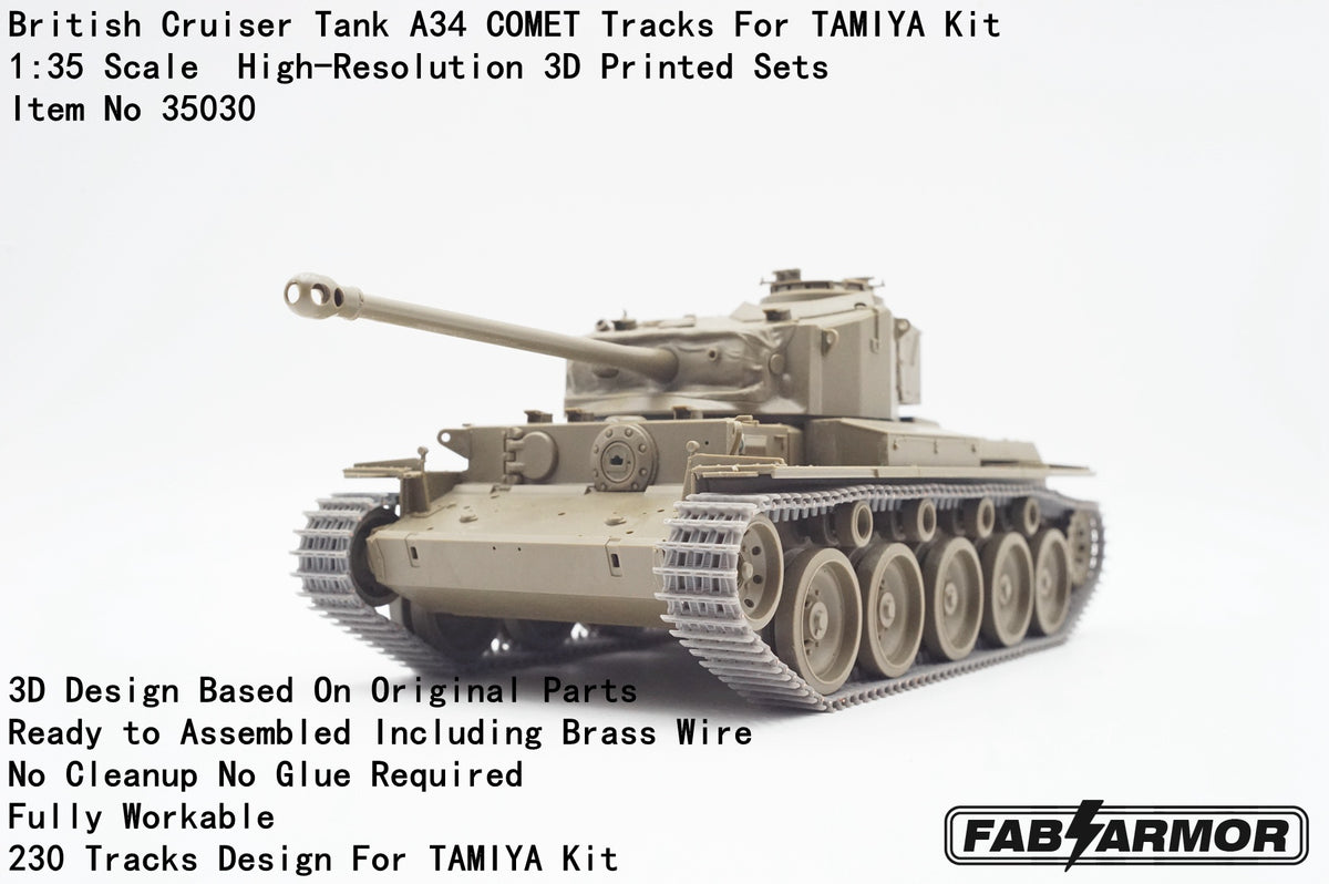 FabScale Studio FA35031 1:35 British Cruiser Tank A34 COMET Tracks