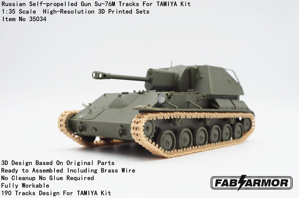 FabScale Studio FA35034 1:35 'Russian Self-propelled Gun SU-76M Tracks
