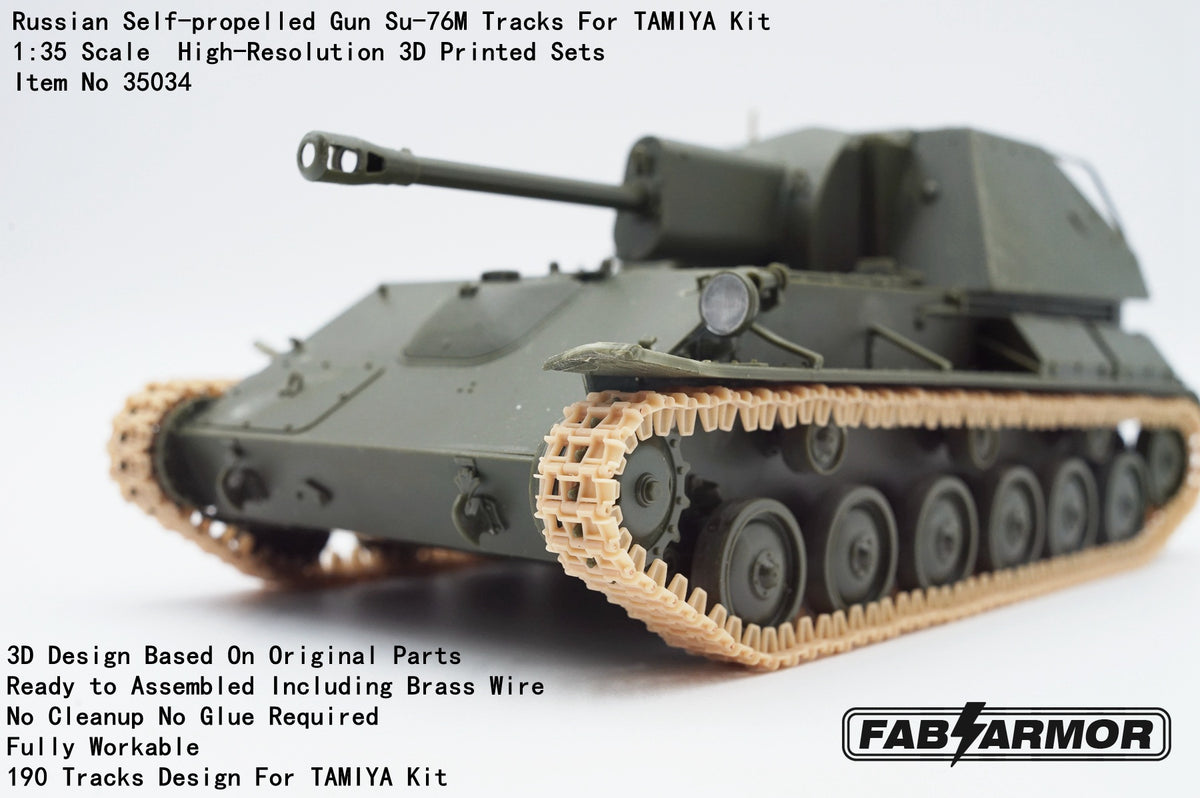 FabScale Studio FA35034 1:35 'Russian Self-propelled Gun SU-76M Tracks