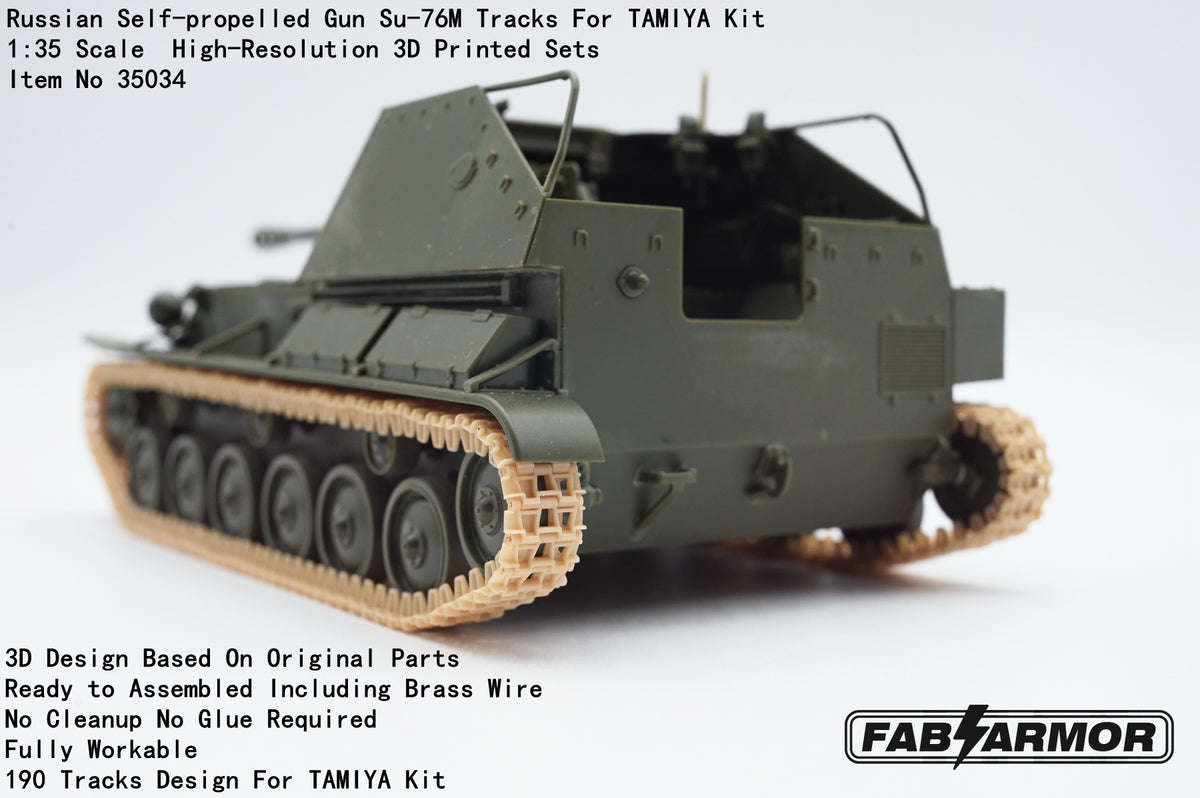 FabScale Studio FA35034 1:35 'Russian Self-propelled Gun SU-76M Tracks
