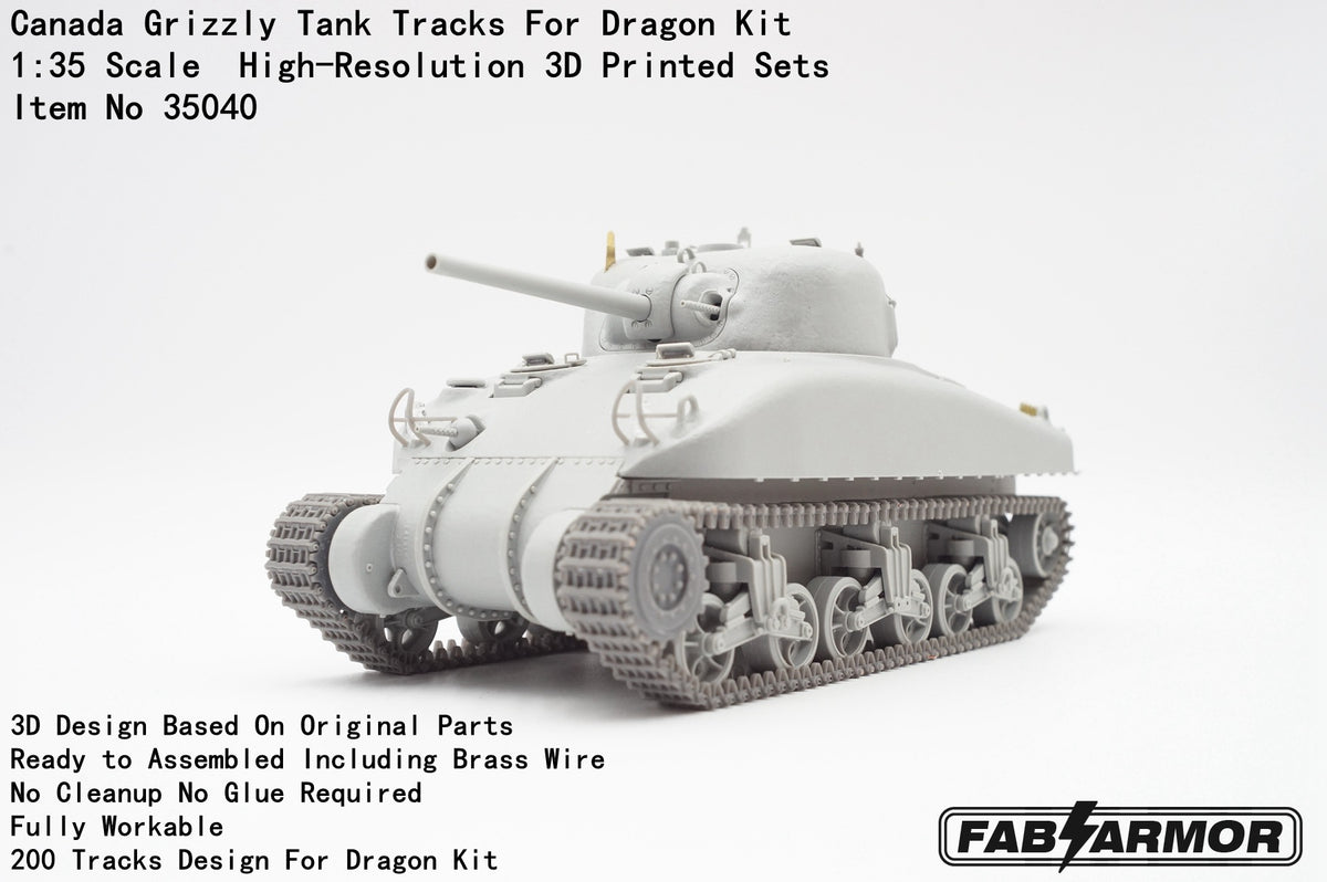 FabScale Studio FA35040 1:35 Canada Grizzly Tank Tracks