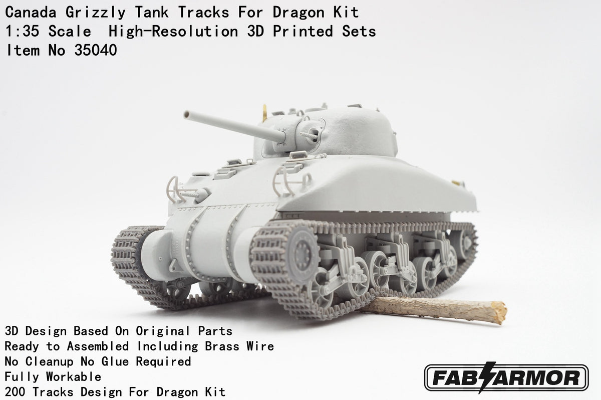 FabScale Studio FA35040 1:35 Canada Grizzly Tank Tracks