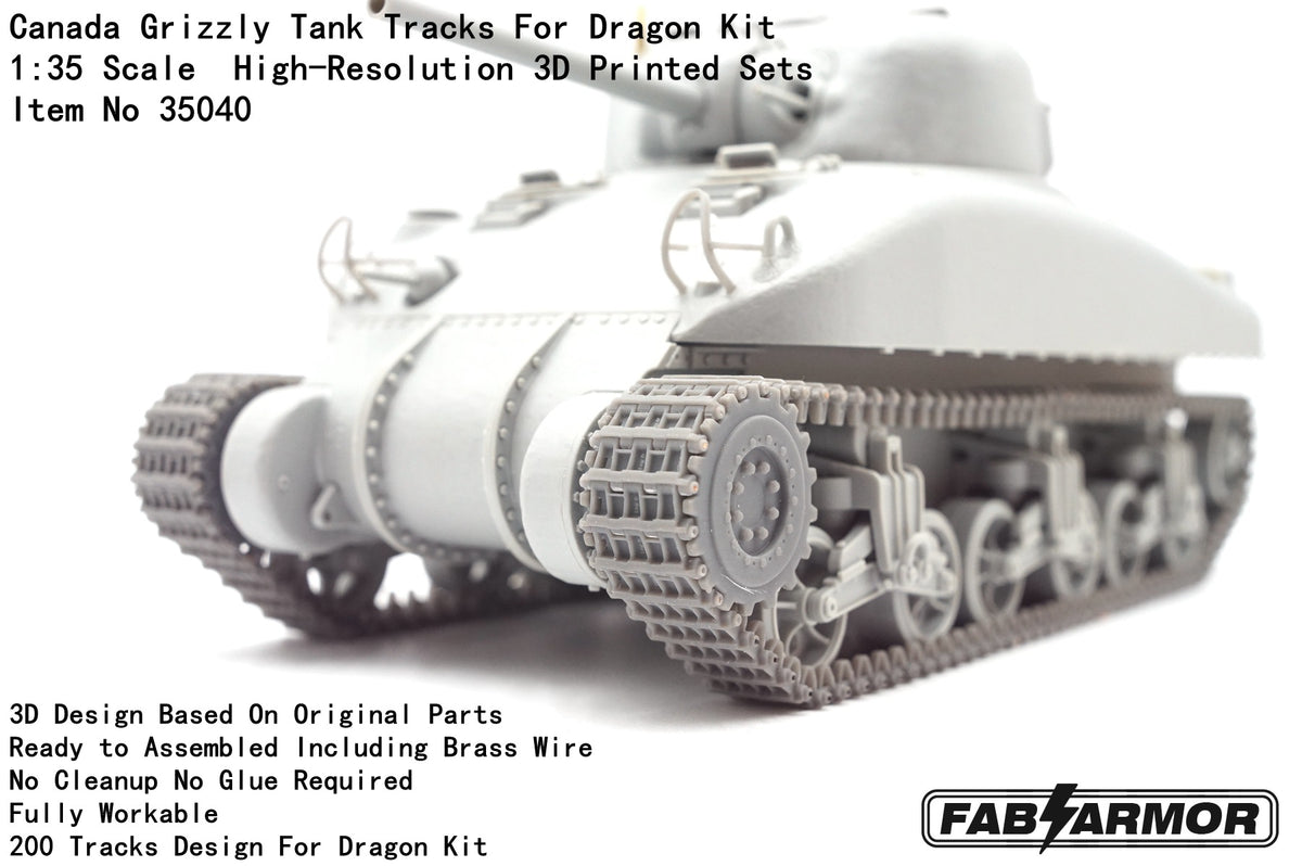FabScale Studio FA35040 1:35 Canada Grizzly Tank Tracks