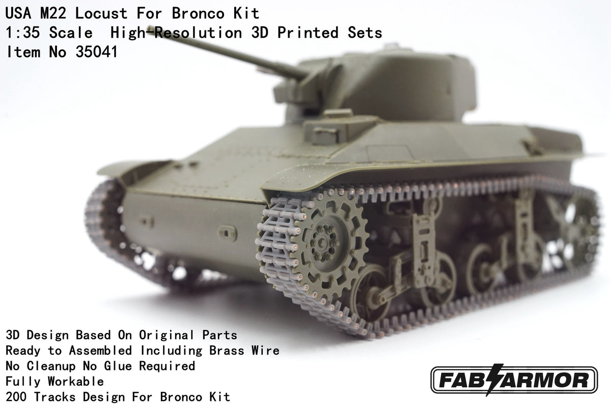 FabScale Studio FA35041 1:35 M22 Locust tracks