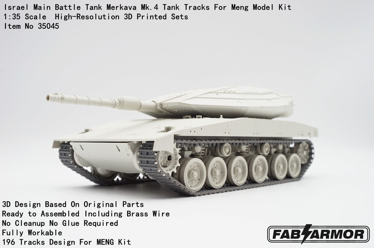 FabScale Studio FA35045 1:35 Israel Main Battle Tank Merkava Mk.4 Tank Tracks