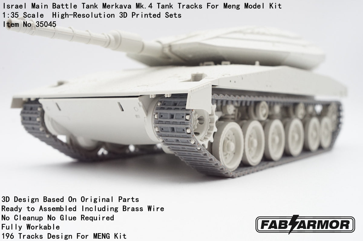 FabScale Studio FA35045 1:35 Israel Main Battle Tank Merkava Mk.4 Tank Tracks