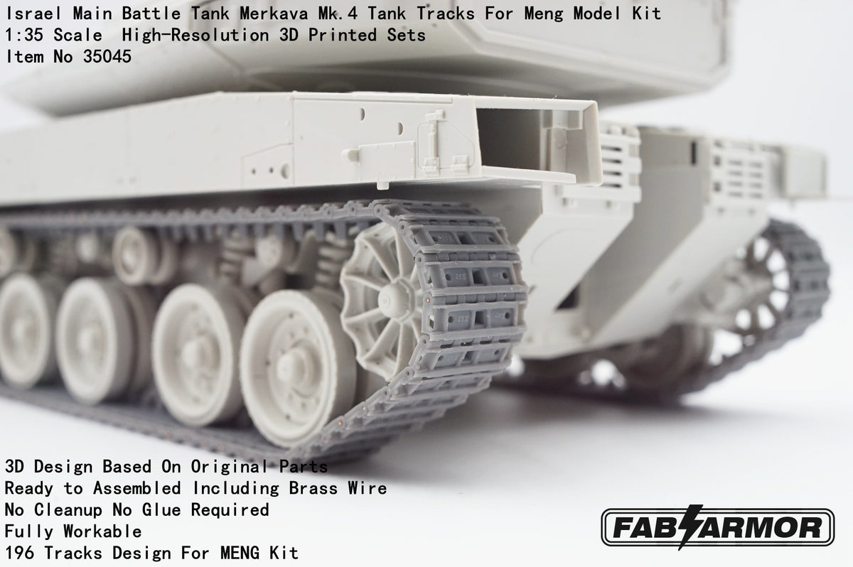 FabScale Studio FA35045 1:35 Israel Main Battle Tank Merkava Mk.4 Tank Tracks