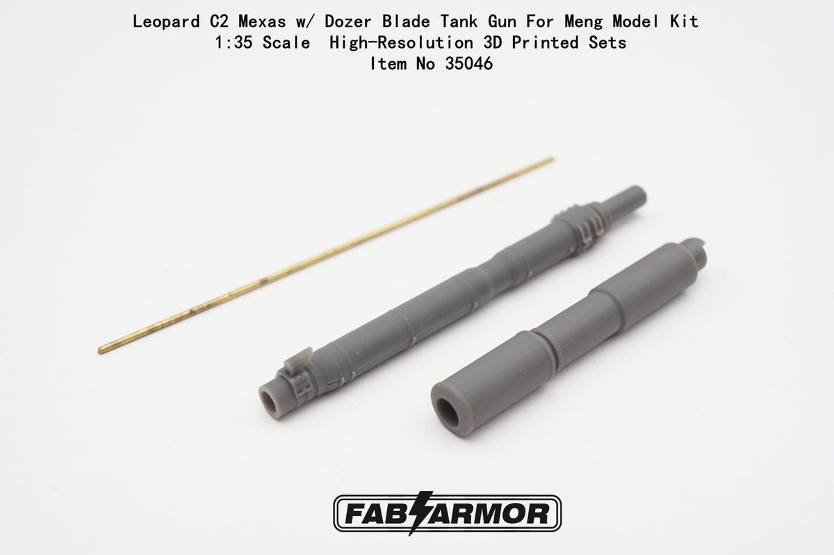 FabScale Studio FA35046 1:35 Leopard C2 Mexas w/ Dozer Blade Tank Gun barrel