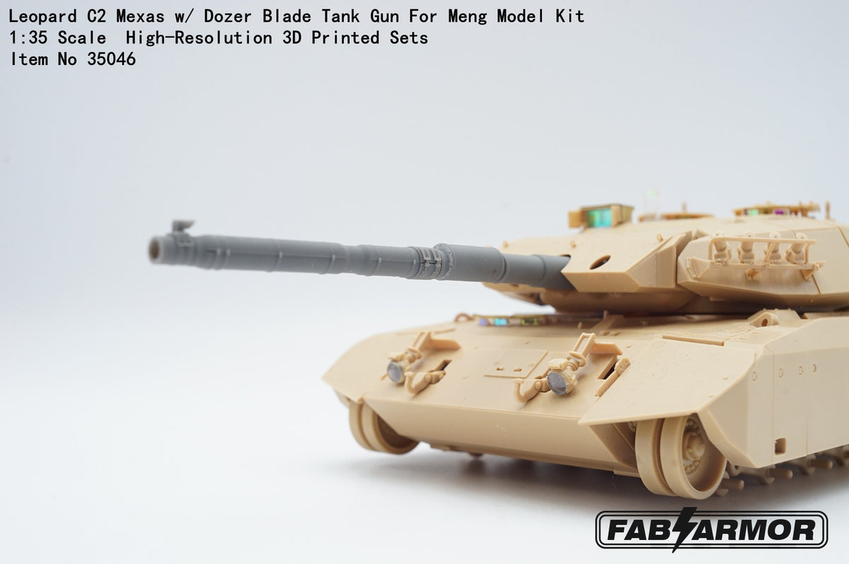 FabScale Studio FA35046 1:35 Leopard C2 Mexas w/ Dozer Blade Tank Gun barrel