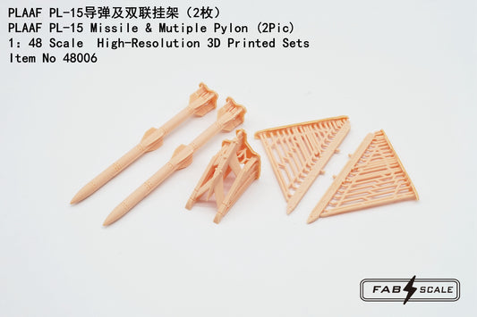 FabScale Studio 48006 1:48 PLAAF PL-15 Missile & Multiple Pylon (2Pcs)