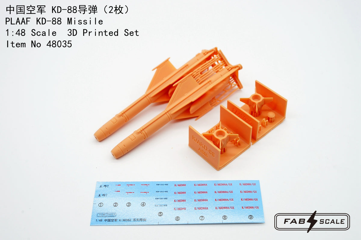 FabScale Studio FA48035 1:48 PLAAF KD-88 Missile 2Pcs