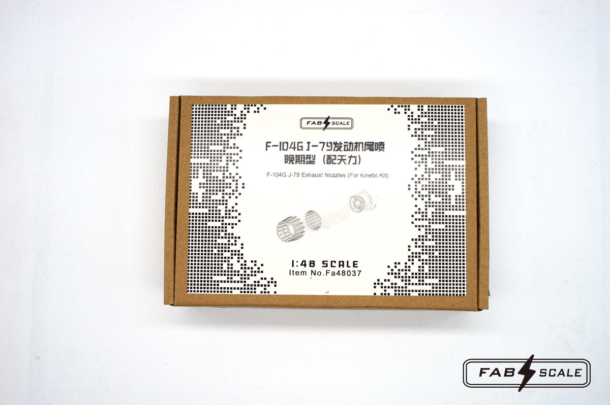 FabScale Studio FA48037 1:48 Lockheed F-104G J-79 Afterburner & Exhaust Nozzles Late Version For Kinetic Kit