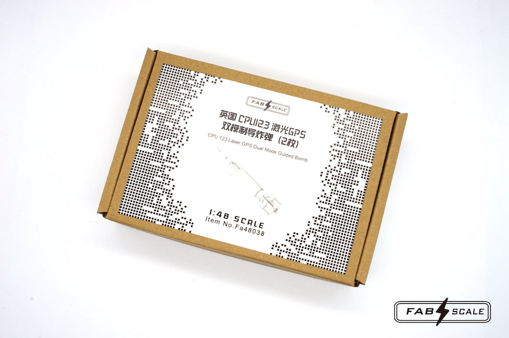 FabScale Studio FA48038 1:48 UK CPU-123 Laser GPS Dual Mode Guided Bomb 3D-printed 2pcs