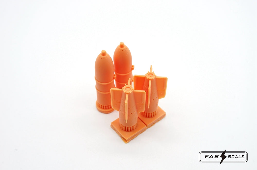 FabScale Studio FA48038 1:48 UK CPU-123 Laser GPS Dual Mode Guided Bomb 3D-printed 2pcs
