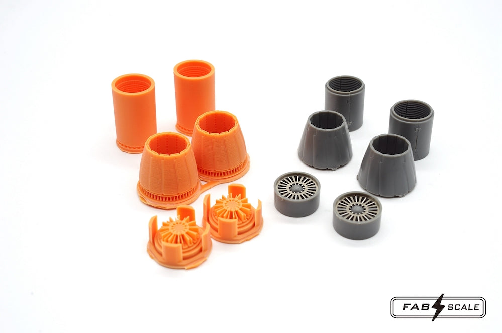 FabScale Studio FA48041 1:48 Boeing F/A-18E Hornet F414 Afterburner & Exhaust Nozzles