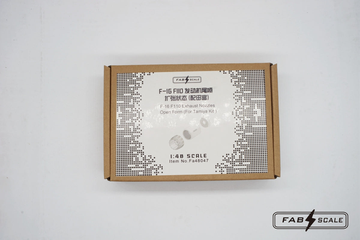 FabScale Studio FA48047 1:48 F-16 F110-GE-129 Afterburner & Exhaust Nozzles Open Form